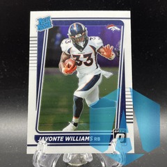 2021 Donruss Optic Rated Rookie Javonte Williams #215 Broncos